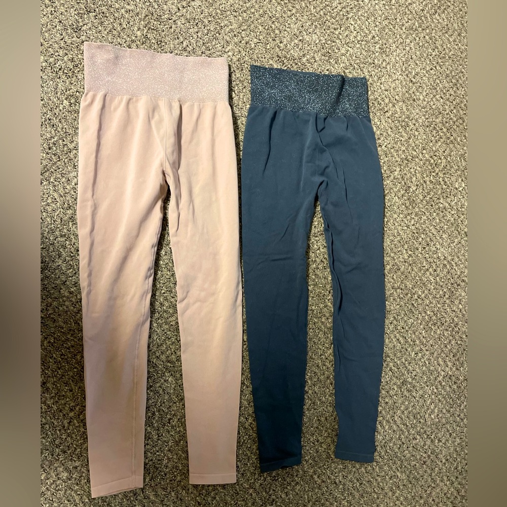 H&M sport leggings seamless set 2 pack